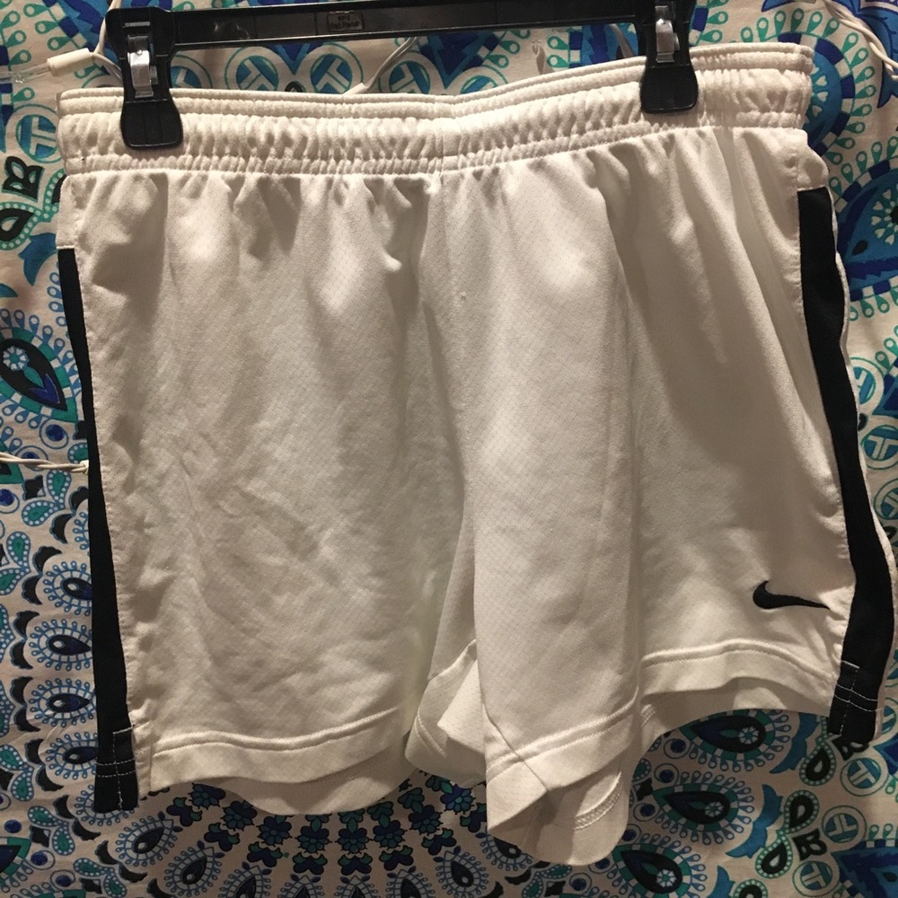 Nike White soccer shorts